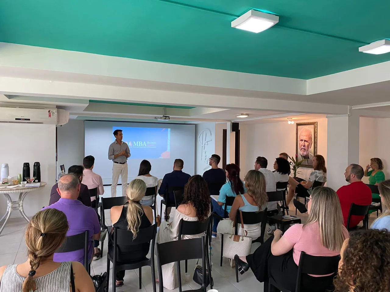Aula durante o módulo presencial